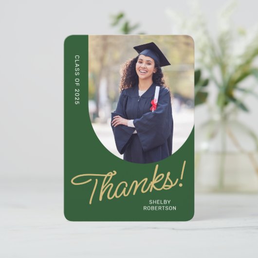 Merci diplômé - Arche de script photo (Debout devant)