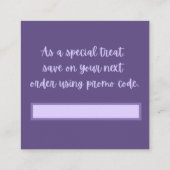 Merci d'Merci violet Merci aux cartes (Dos)