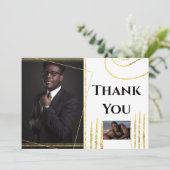 Merci DO-IT-YOURSELF 2 photos en or moderne formes (Debout devant)