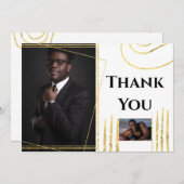 Merci DO-IT-YOURSELF 2 photos en or moderne formes (Devant / Derrière)