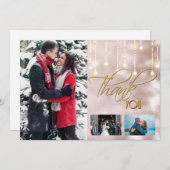 Merci do-it-yourself 3 rose photo lumières à corde (Devant / Derrière)