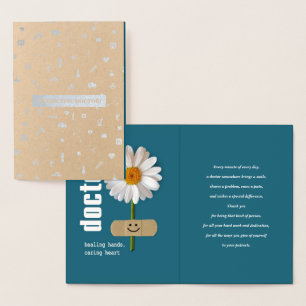 Merci, Docteur. Cartes de luxe Real Foil