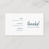 Merci d'ordre commercial | Carte d'insertion marin (Devant)