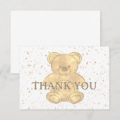 Merci d'ours en peluche mignon (Devant / Derrière)