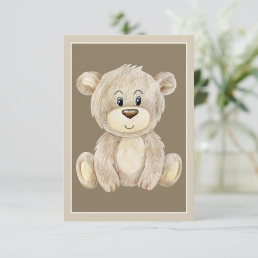 Merci d'ours en peluche mignon (Debout devant)