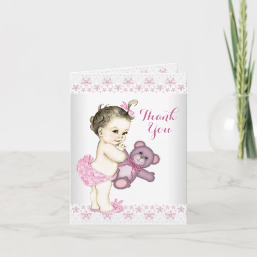 Merci d'ours en peluche rose (Devant)