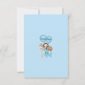 Merci doux de douche de bébés de jungle (style (Dos)