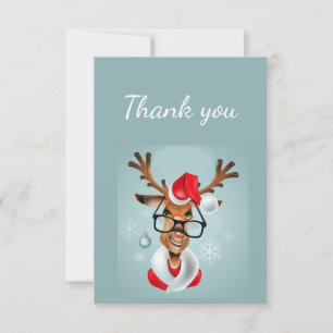 Merci Drôle Reindeer Père Noël Humour Dessin