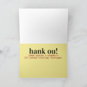 Merci drôle/sincère (Intérieur)