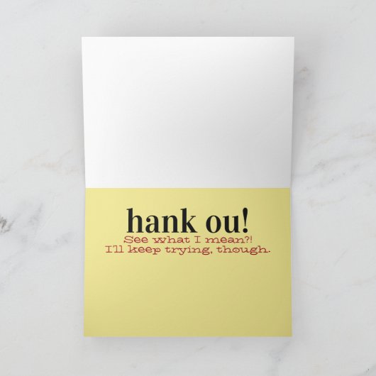 Merci drôle/sincère (Intérieur)