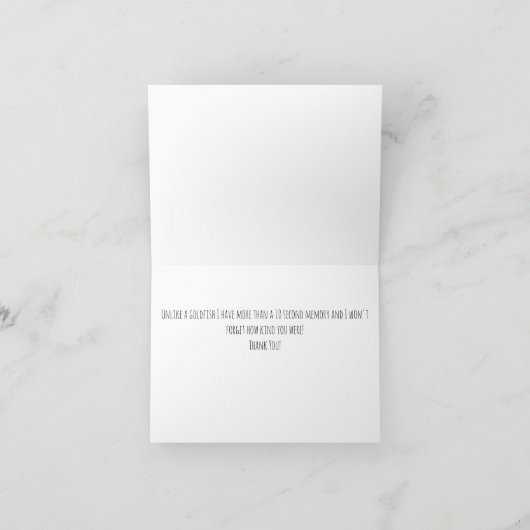 Merci drôle, Ted Goldfish (Intérieur)