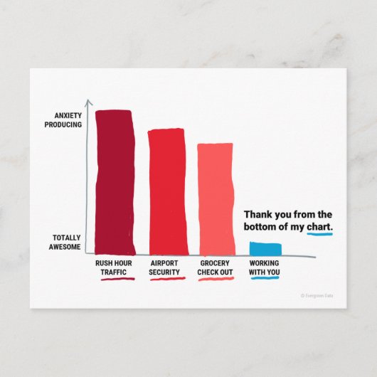 Merci du fond de ma carte postale graphique (Devant)