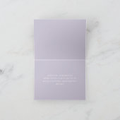 Merci du Mariage Rose de lavande (Intérieur)