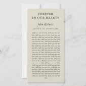 Merci du service de mémoire photo Somber Gradient (Dos)