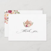 Merci du Tea Party rose pâle (Devant / Derrière)