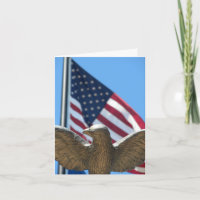 Merci : Eagle et drapeau