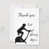Merci Eat Sleep Spin Class Vélo vélo (Devant)