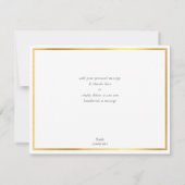 MERCI écriture moderne or bleu marine foncé (Dos)