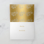 Merci Elegant Broderie de diamant argent or (Intérieur)