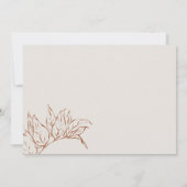 Merci Elegant Burnt Orange Feuilles botaniques (Dos)