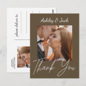 Merci Elégant Chic Photo Carte postale (Devant / Derrière)