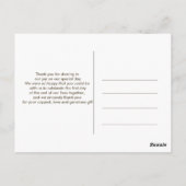  Merci Elegant  Chic Photo  Carte postale (Dos)