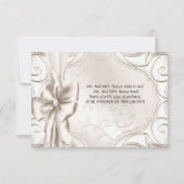 Merci Elégant Crème de mariage Blanc Swans Set (Dos)