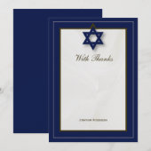 Merci élégant de Mitzvah de barre de tissu dans la (Devant / Derrière)