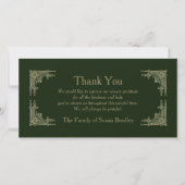 Merci élégant de sympathie du cru 2 d'art déco (Devant)