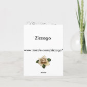 Merci Elégant Mariage Blanc Crème Rose Gold (Dos)