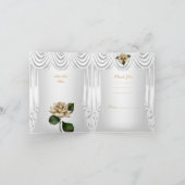 Merci Elégant Mariage Blanc Crème Rose Gold (Intérieur)