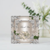 Merci Elégant Mariage Crème Rose Argenté Blanc (Debout devant)