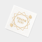 Merci élégant Motif et Rose géométriques (Gauche)
