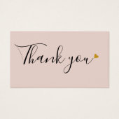 Merci Élégant Pour La Carte De Remise Shopping (Devant)