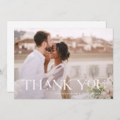 Merci élégant | Un Mariage photo (Devant / Derrière)