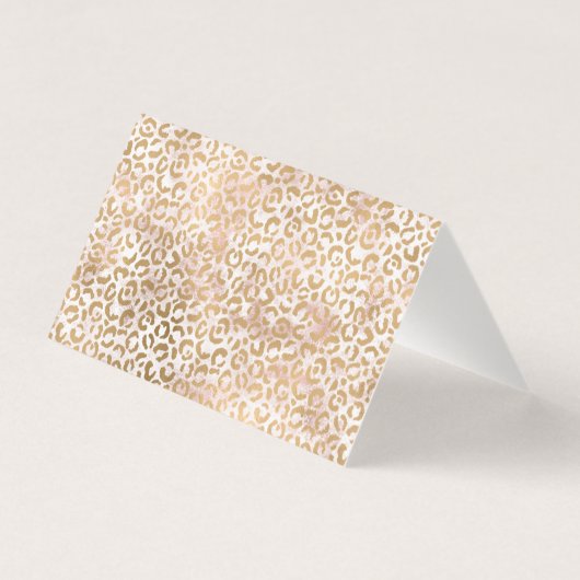 Merci Empreinte de léopard de glam or rose (Back)