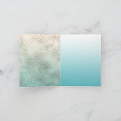 Merci Empreinte de léopard Gold Glam Aqua Ombre (Intérieur)