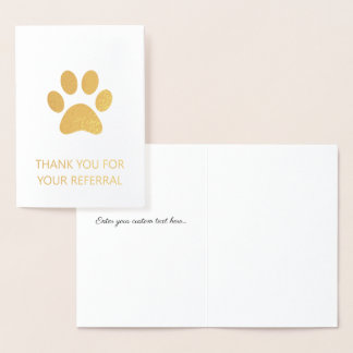 Merci Empreinte de patte pour votre carte de fidél