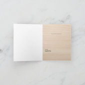 Merci en bois customisé à partir d'une carte plian (Intérieur)