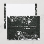 Merci en cuir rustique blanc noir de fantaisie (Devant / Derrière)