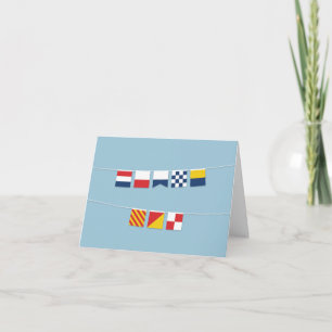MERCI en Drapeaux Nautiques Colorés