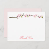 Merci en fleurs de cerisiers (blanc) (Devant / Derrière)