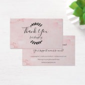 Merci En Marbre Rose Pour La Carte De Remise (Bureau)