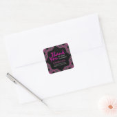 Merci en mosaïque rose de l'Est Autocollant commer (Enveloppe)