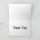 Merci en silhouette de requin noir et blanc (Intérieur)