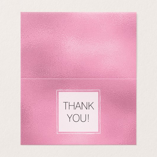 Merci en verre rose (Outside Unfolded)