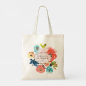 Merci Enseignant Fleurs personnalisées Sac cadeau (Dos)