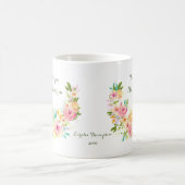 Merci Enseignant Floral Wreath Coffee Mug (Centre)