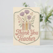 Merci Enseignant Vintage (Debout devant)