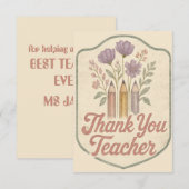 Merci Enseignant Vintage (Devant / Derrière)